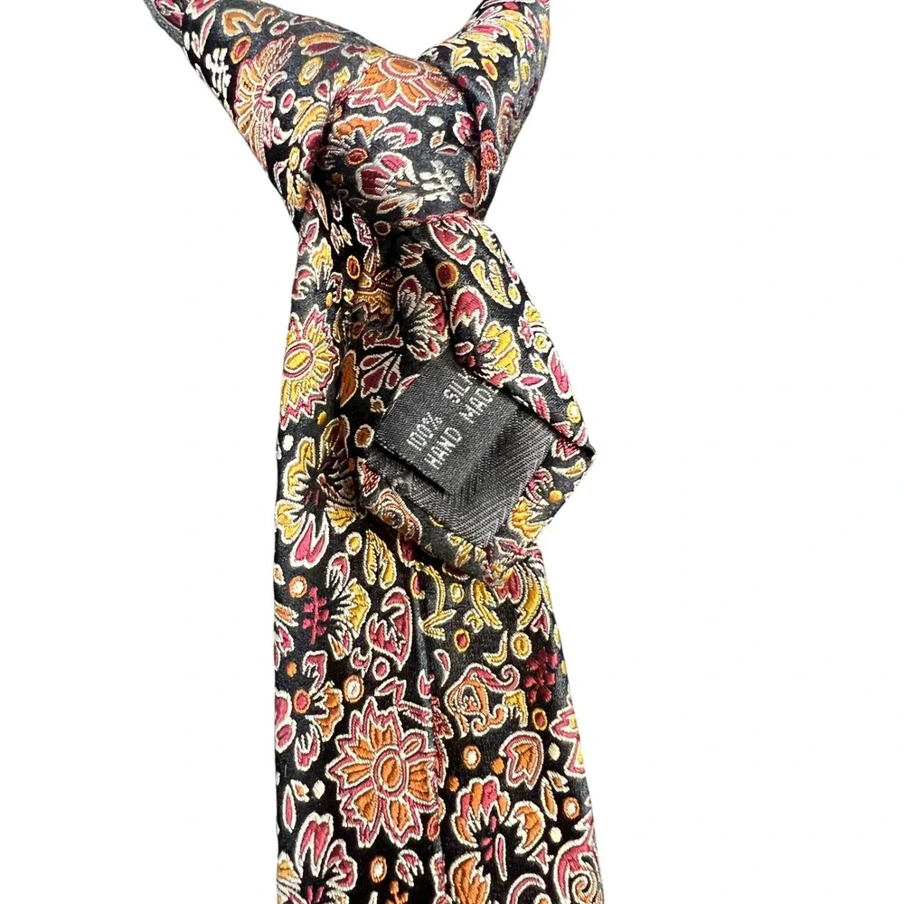 Bruno Piattelli Floral Necktie Silk Designer Patterned Tie for Men‎